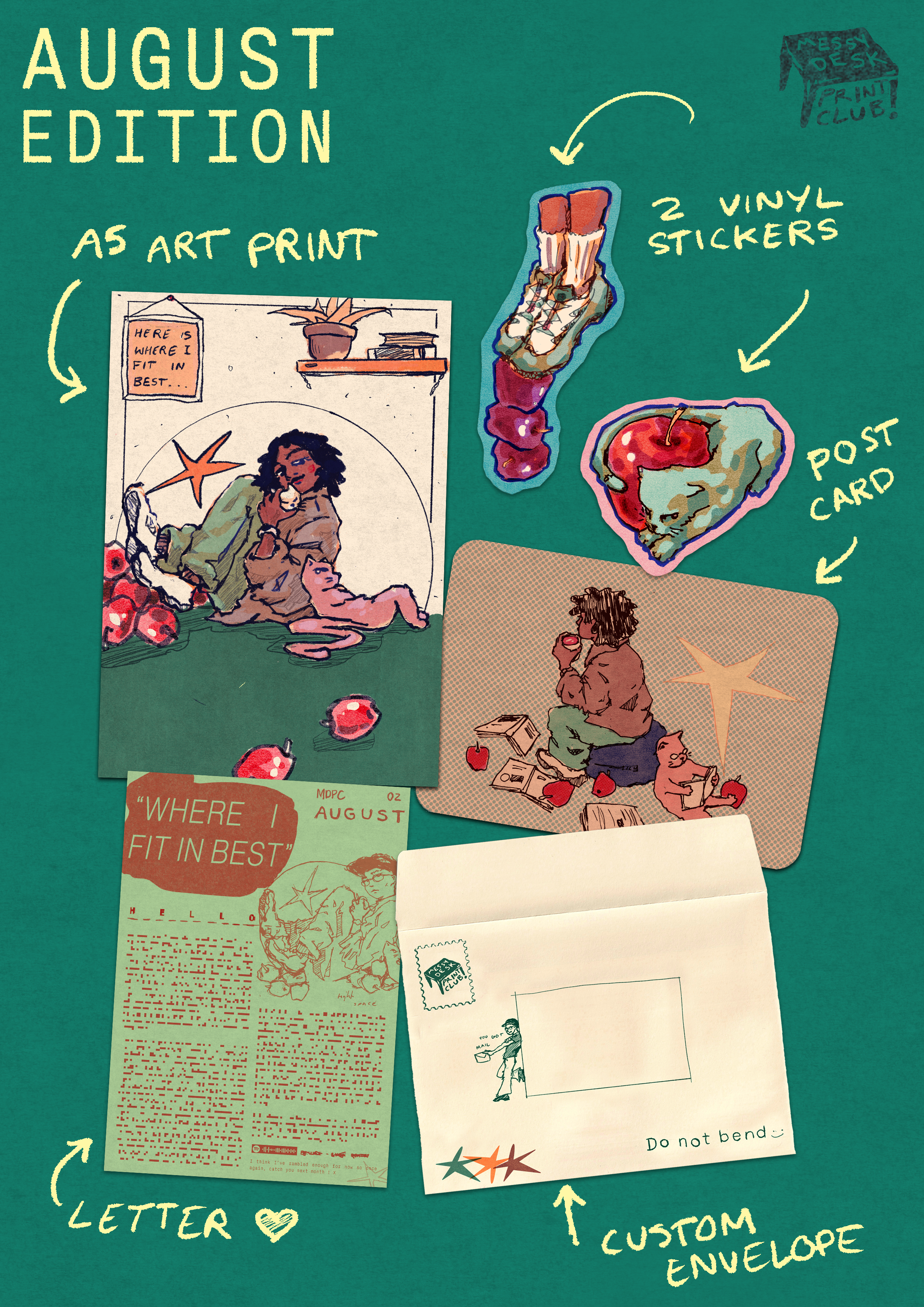 messy desk print club 02 (august 2026)
