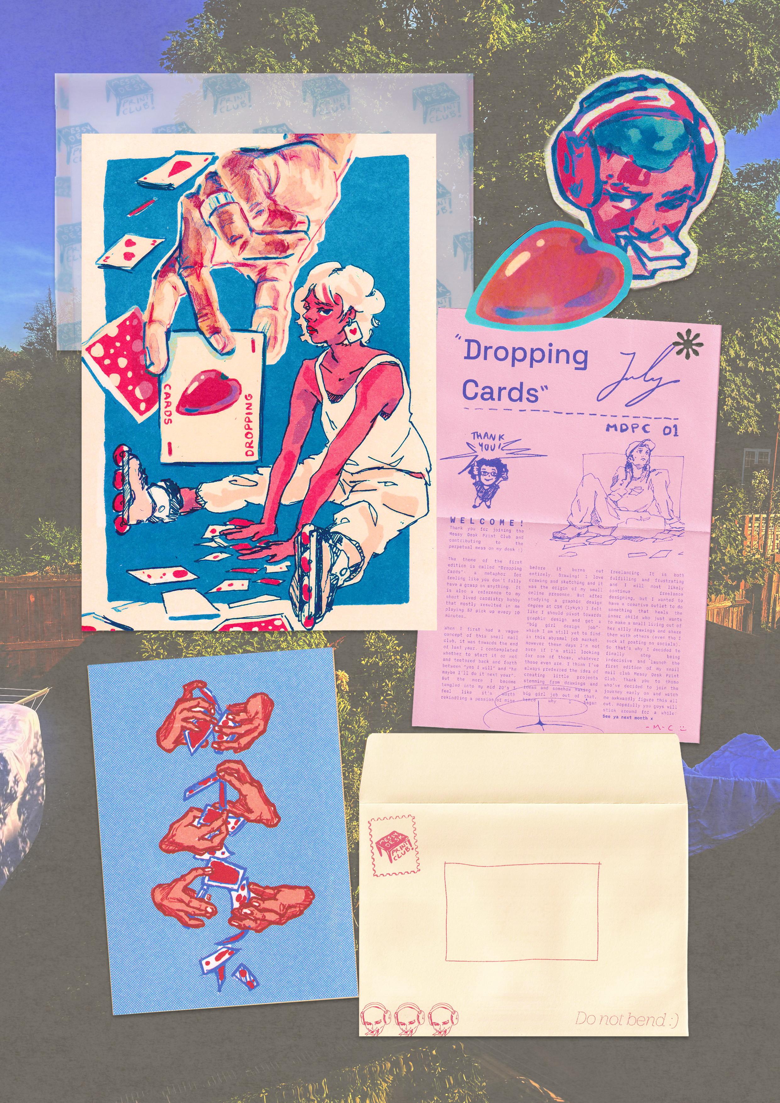 messy desk print club subscription (UK)