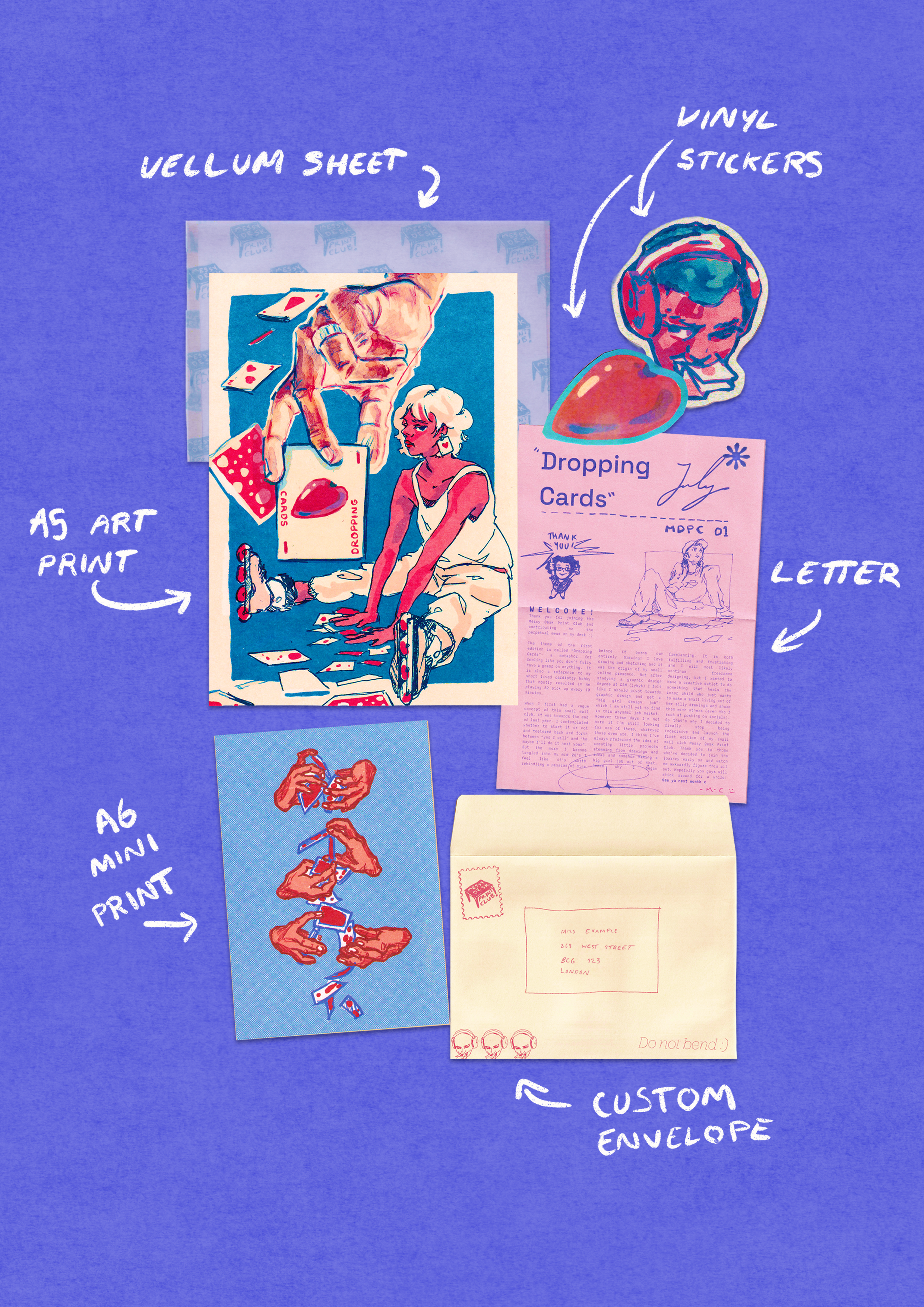 messy desk print club subscription (UK)